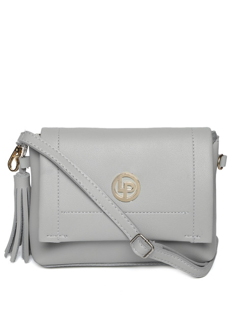 

Lino Perros Grey Solid Sling Bag