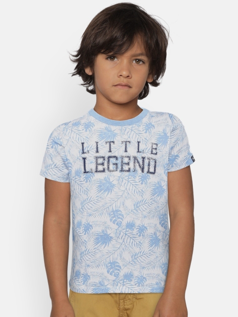 

Pepe Jeans Boys Blue Printed Round Neck T-shirt