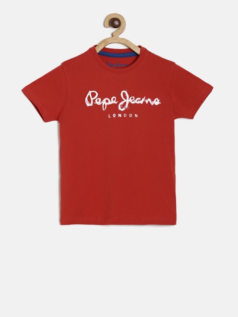 

Pepe Jeans Boys Red Printed T-shirt