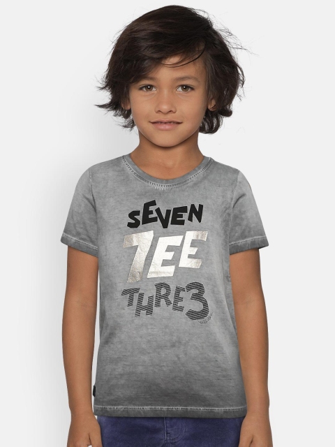 

Pepe Jeans Boys Grey Printed Round Neck T-shirt