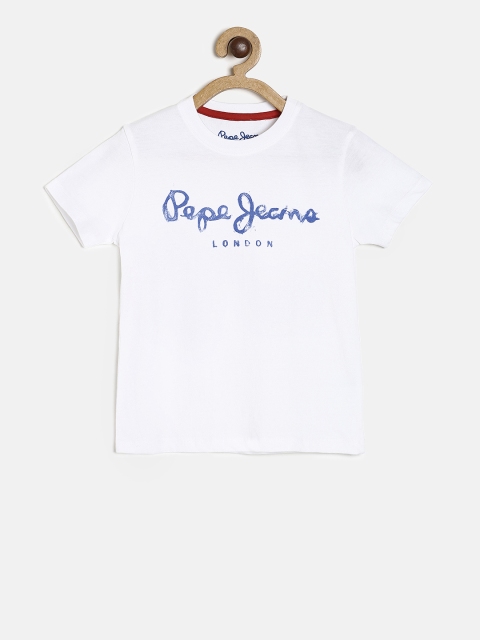 

Pepe Jeans Boys White Printed T-shirt