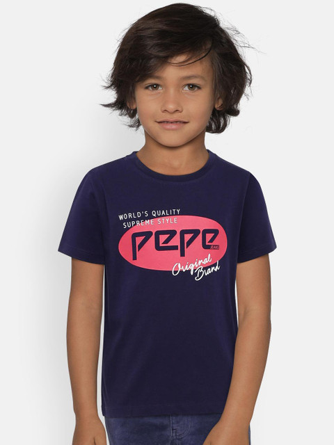 

Pepe Jeans Boys Blue Printed Round Neck T-shirt