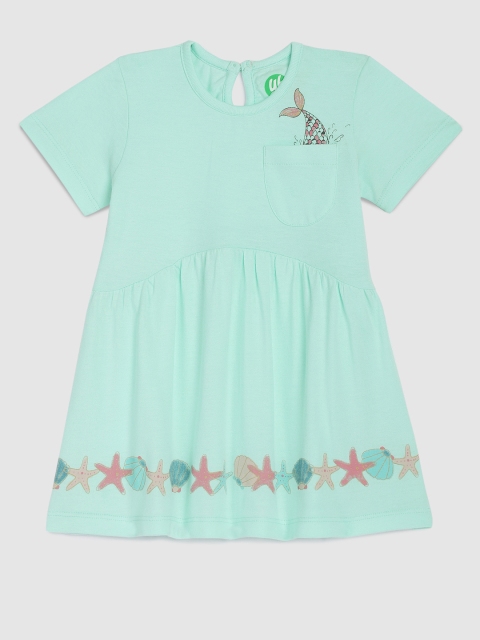 

YK Girls Green Organic Cotton A-Line Sustainable Dress