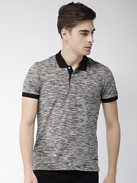 

GAS Men Grey Solid Polo T-shirt
