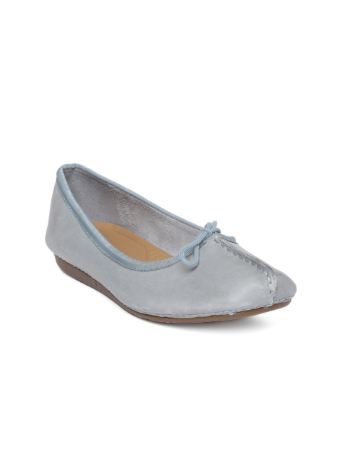 

Clarks Women Grey Solid Ballerinas