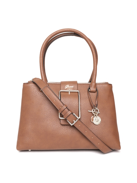 

GUESS Brown Solid Shoulder Bag