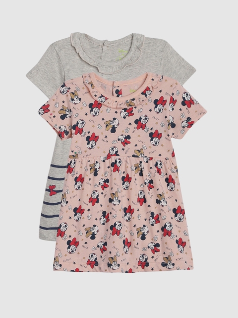

YK Disney Infant Girls Pack of 2 Fit and Flare Dresses, Grey