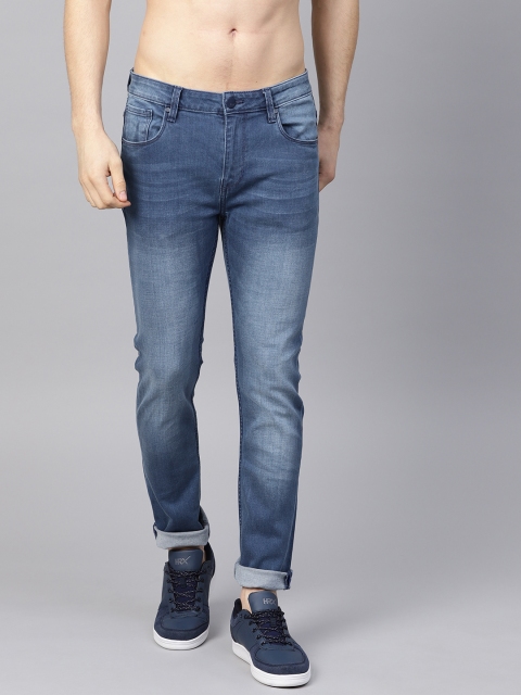 

HRX by Hrithik Roshan Men Blue Skinny Fit Mid-Rise Clean Look Stretchable Jeans