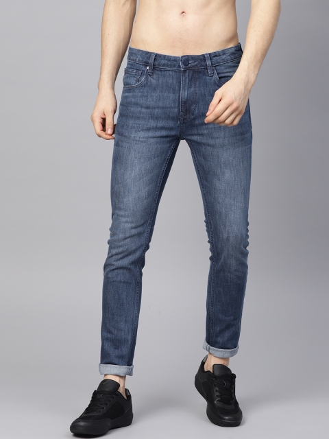 

HRX by Hrithik Roshan Men Blue Skinny Fit Mid-Rise Clean Look Stretchable Jeans