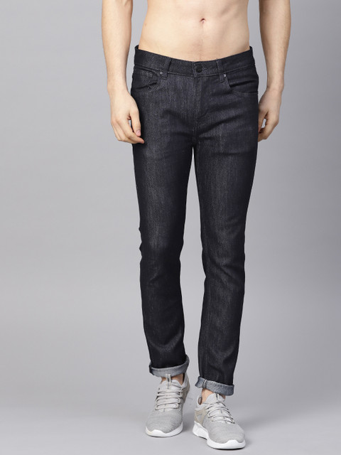 

HRX by Hrithik Roshan Men Navy Blue Skinny Fit Mid-Rise Clean Look Stretchable Jeans