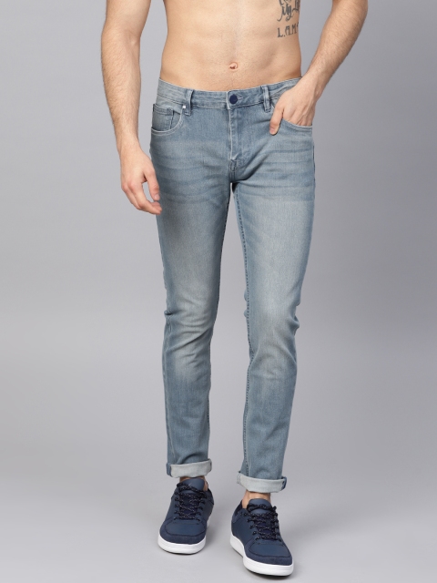 

HRX by Hrithik Roshan Men Blue Skinny Fit Mid-Rise Clean Look Stretchable Jeans
