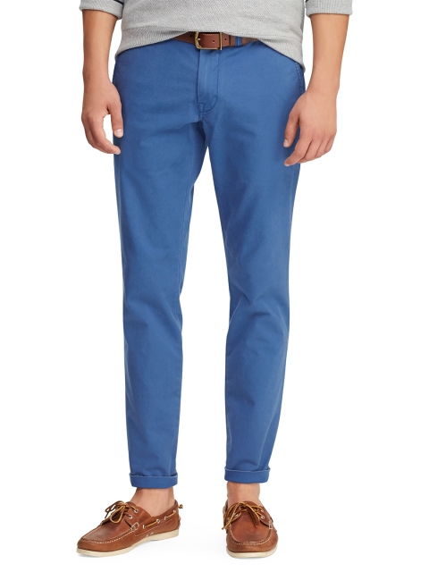 

Polo Ralph Lauren Men Blue Slim Fit Solid Chinos