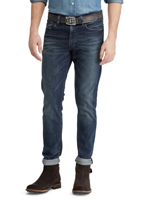 

Polo Ralph Lauren Men Navy Blue Skinny Fit Mid-Rise Clean Look Stretchable Jeans