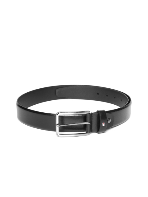 

Tommy Hilfiger Men Black Leather Solid Belt