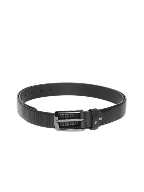 

Tommy Hilfiger Men Black Striped Belt