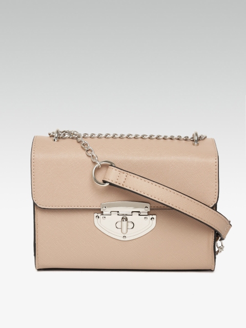

DOROTHY PERKINS Beige Solid Sling Bag