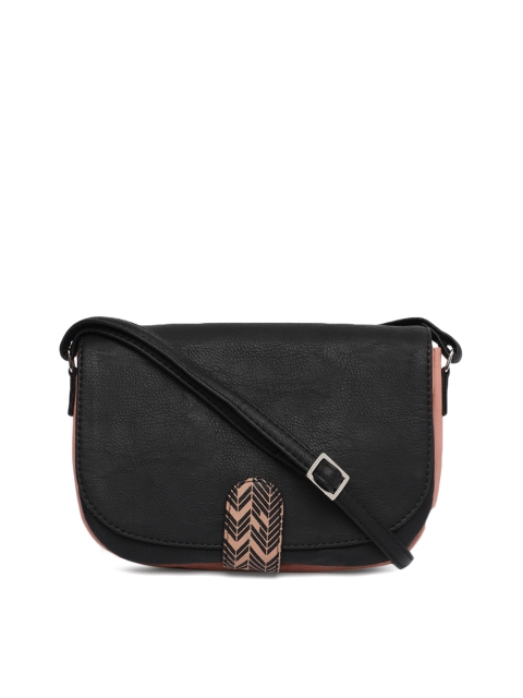

Baggit Black Solid Sling Bag