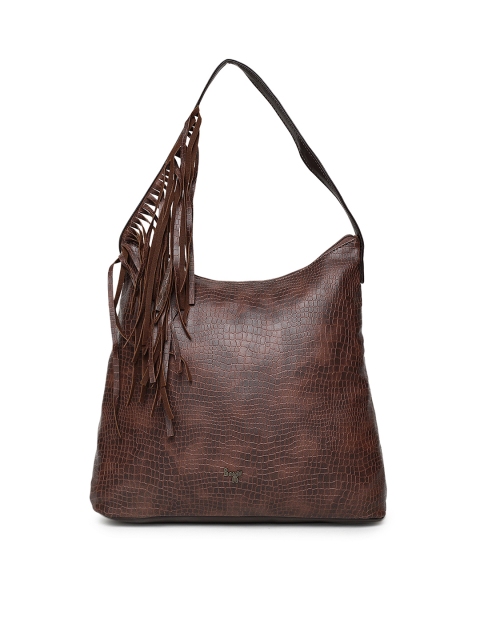 

Baggit Brown Textured Hobo Bag
