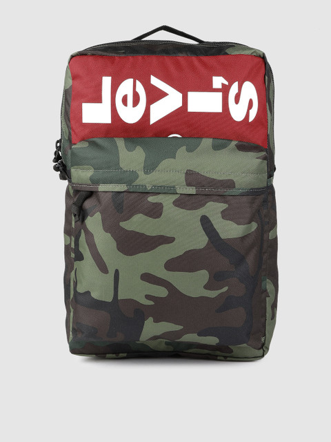 

Levis Unisex Olive Green Camouflage Backpack