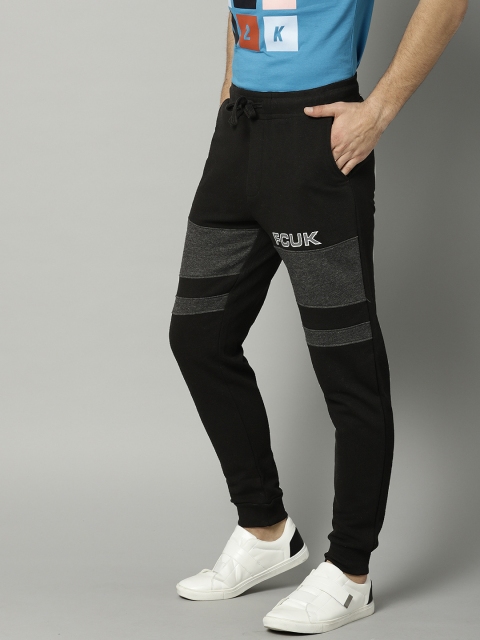 

French Connection Men Black Printed Joggers