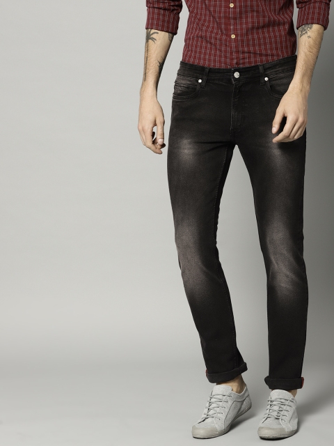 

French Connection Men Black Slim Fit Mid-Rise Clean Look Stretchable Jeans