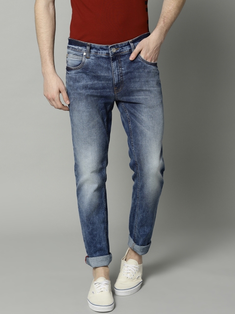 

French Connection Men Blue Slim Fit Mid-Rise Clean Look Stretchable Jeans