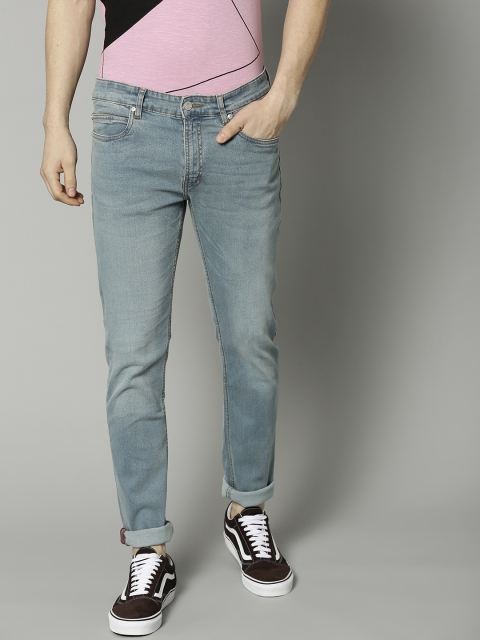 

French Connection Men Blue Slim Fit Mid-Rise Clean Look Stretchable Jeans