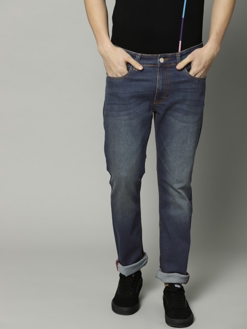 

French Connection Men Blue Slim Fit Mid-Rise Clean Look Stretchable Jeans