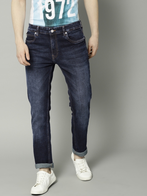 

French Connection Men Blue Slim Fit Mid-Rise Clean Look Stretchable Jeans