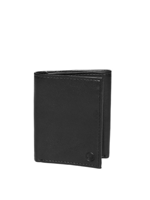 

Carlton London Women Black Solid Three Fold Wallet