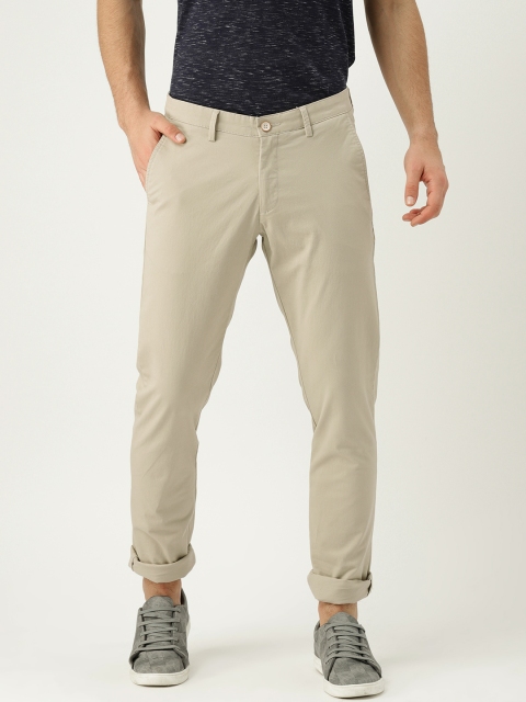 

Allen Solly Men Beige Smart Slim Fit Solid Regular Trousers