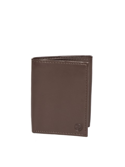 

Carlton London Women Coffee Brown Solid Three Fold Wallet