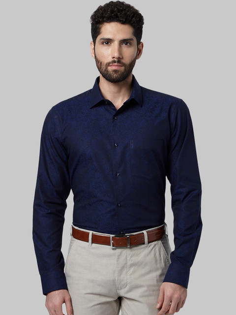 

Park Avenue Men Blue Slim Fit Printed Casual Shirt
