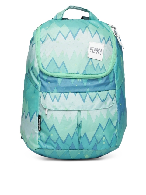 

Wildcraft Unisex Green Graphic Wiki Flap-it Backpack