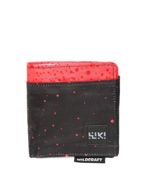 

Wildcraft Unisex Black & Red Printed Two Fold Wallet