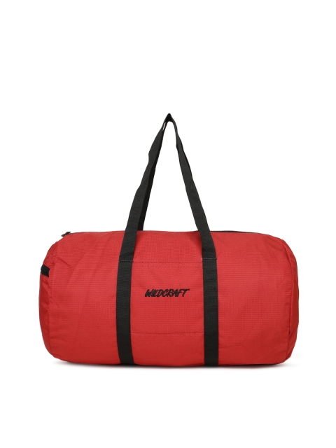 

Wildcraft Unisex Red Medium Barrel Duffel Bag