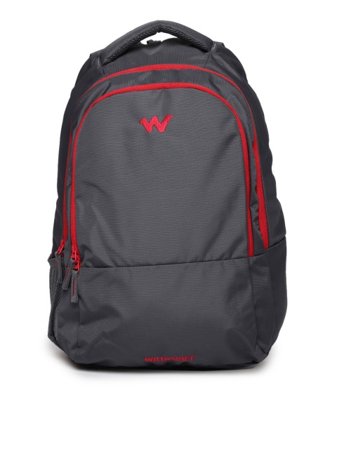 

Wildcraft Unisex Grey Brand Logo Backpack