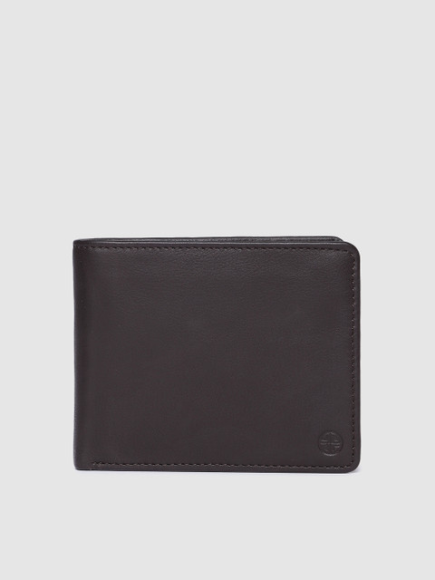 

Carlton London Men Brown Solid Two Fold Wallet