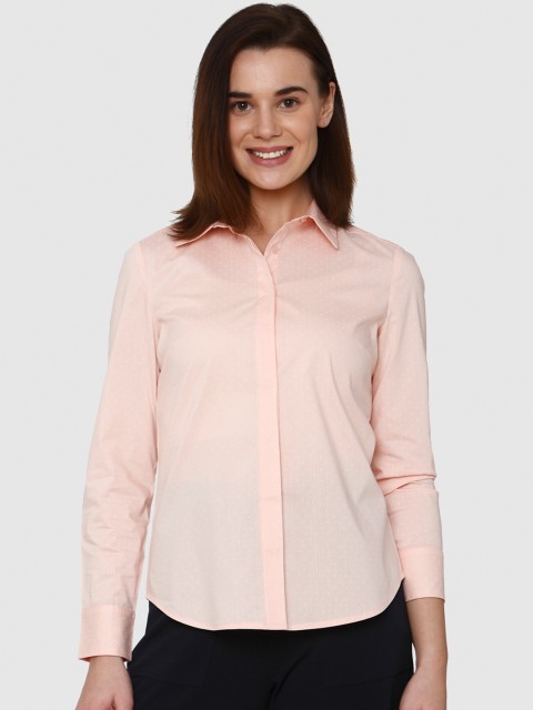 

Vero Moda Women Pink Regular Fit Printed Casual Shirt
