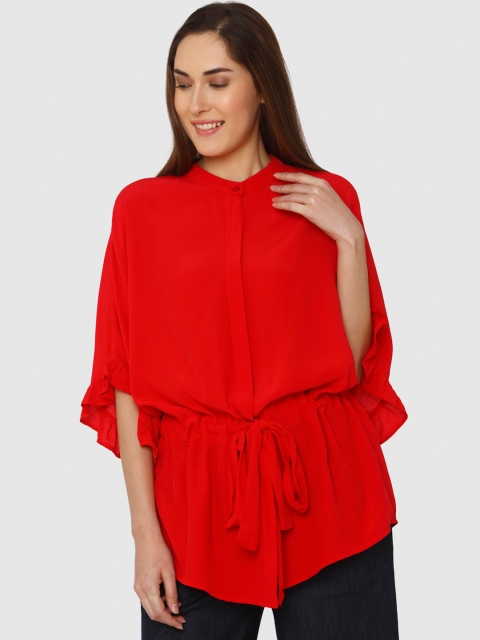 

Vero Moda Women Red Solid Top