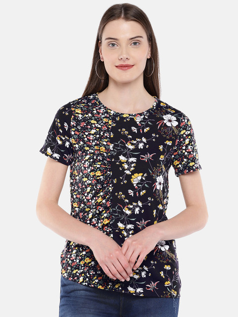

Vero Moda Women Navy Blue Printed Top