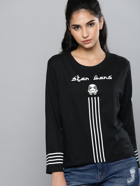 

Kook N Keech Star Wars Women Black Printed Round Neck T-shirt