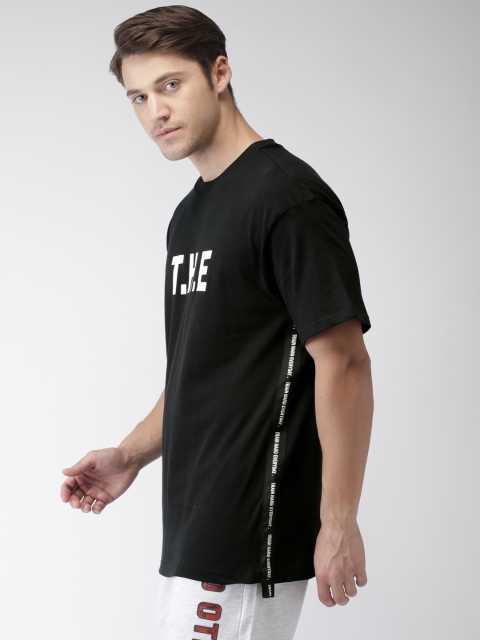 

Kappa Men Black Printed Round Neck T-shirt