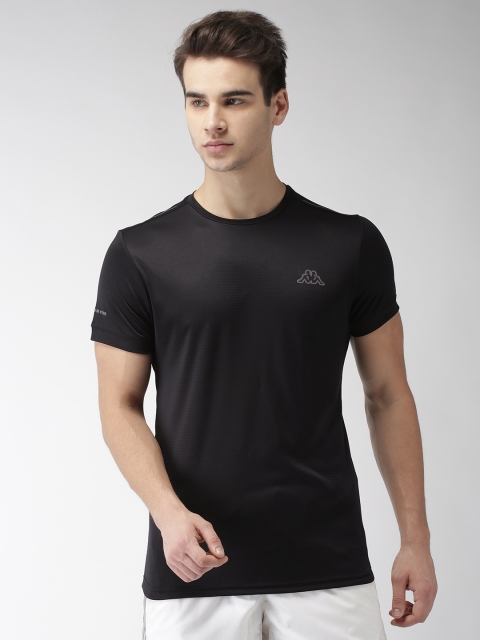 

Kappa Men Black Solid Round Neck T-shirt