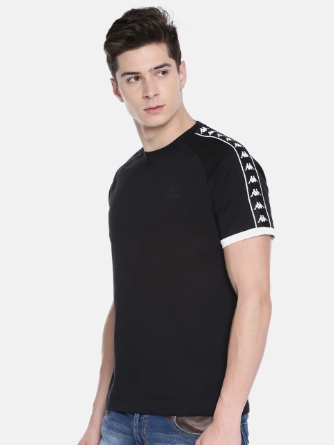 

Kappa Men Black Solid Round Neck T-shirt