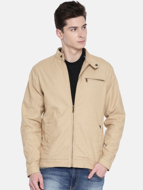 

Bossini Men Beige Solid Tailored Jacket