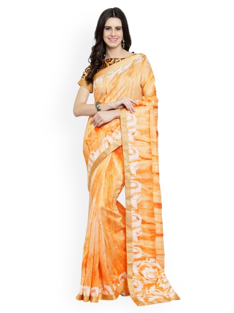 

Shaily Red Printed Cotton Blend Saree