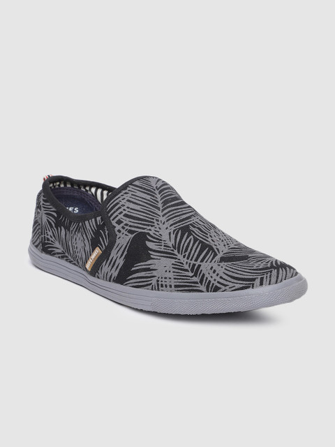 

Jack & Jones Men Grey Slip-On Sneakers