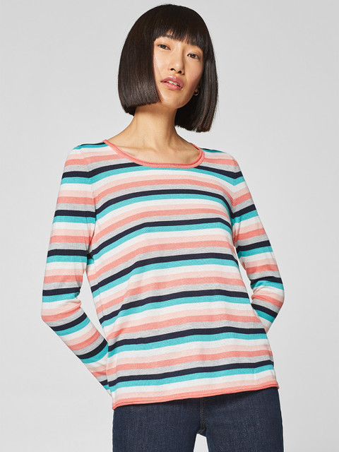 

ESPRIT Women Multi-Coloured Striped Pullover