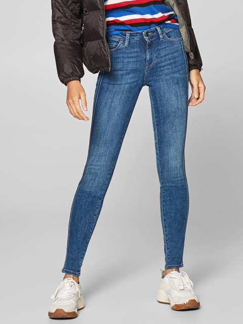 

ESPRIT Women Blue Skinny Fit Mid-Rise Clean Look Stretchable Jeans